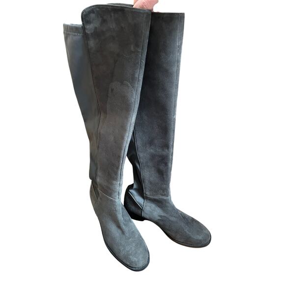 Blondo Velma Over the Knee OTK Gray Suede Boots Size 9.5 Women's - Picture 2 of 10